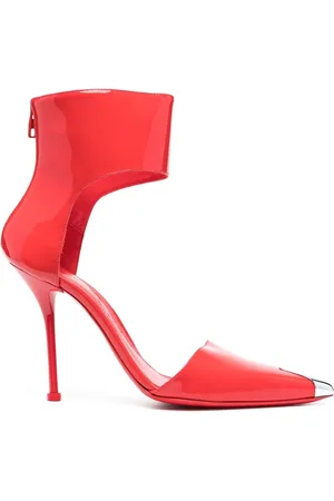 Alexander McQueen Zapatillas con puntera metalizada y tacón de 115mm