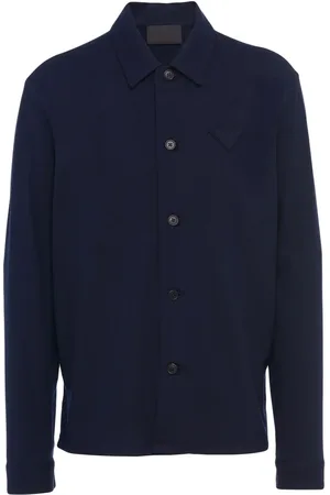 Prada Camisa con logo triangular