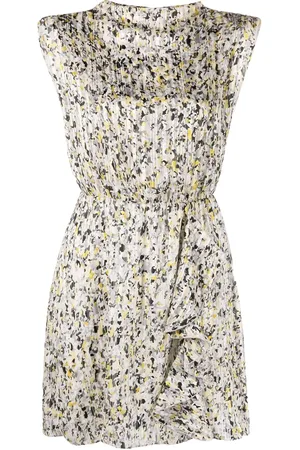 Patrizia Pepe Vestido estampado drapeado