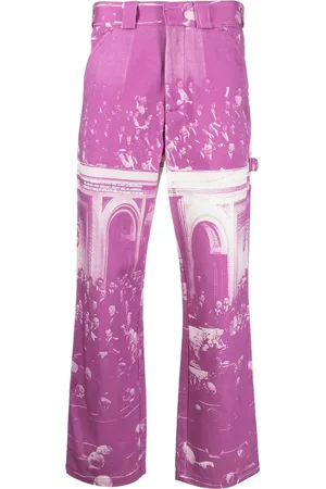 Msftsrep Jeans rectos con estampado gráfico
