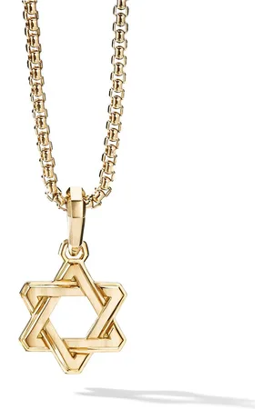 David Yurman Dije Deco Star of David en oro amarillo de 18kt de 24mm