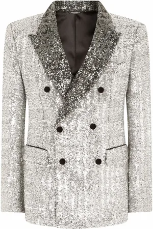 Dolce & Gabbana Blazer con detalles de lentejuelas y doble botonadura