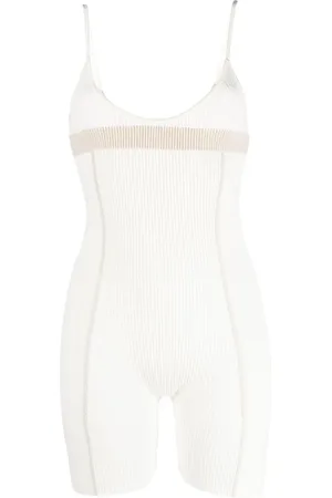 Jacquemus Jumpsuit corto tejido de canalé