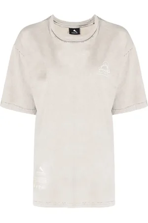 MAUNA KEA Playera con eslogan estampado y efecto lavado