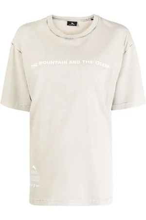 MAUNA KEA Playera con eslogan estampado y efecto lavado