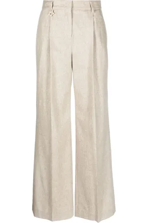 LORENA ANTONIAZZI Pantalones anchos con tiro alto
