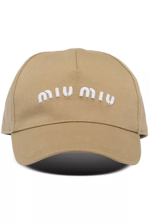 Miu Miu Mujer Gorras - Gorra con logo bordado