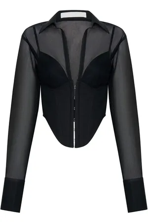 DION LEE Camisa Grid