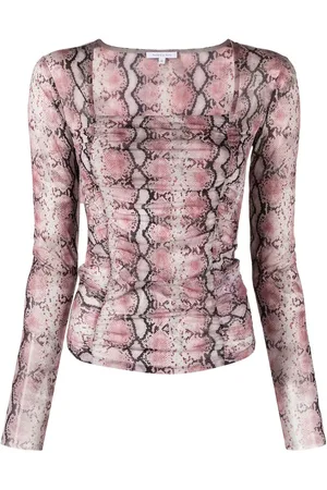 Patrizia Pepe Top con estampado Dreamy Python