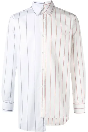 Lanvin Camisa con rayas diplomática y diseño de dos tonos