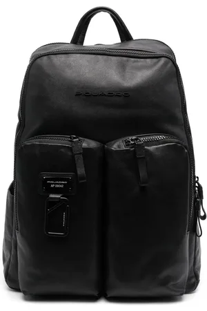 Piquadro Mochila con logo en relieve