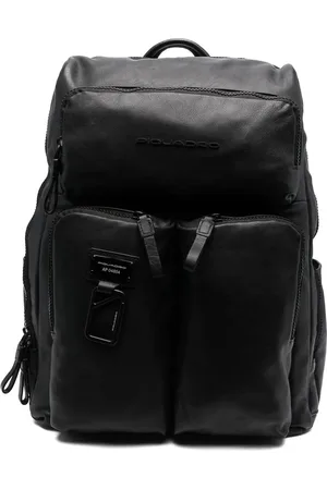 Piquadro Mochila con placa del logo