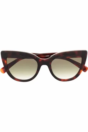 Longchamp Lentes de sol cat eye con efecto de carey