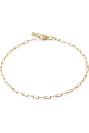 Monica Vinader Pulsera de cadena Paperclip en oro amarillo de 14kt