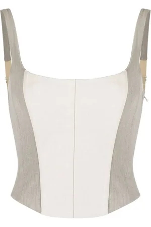 Patrizia Pepe Top estilo corset con paneles