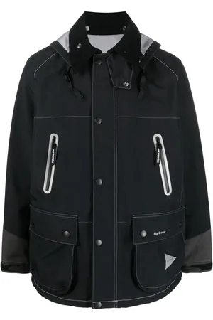 Barbour Chamarra con capucha y logo estampado