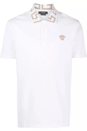VERSACE Playera tipo polo Greca
