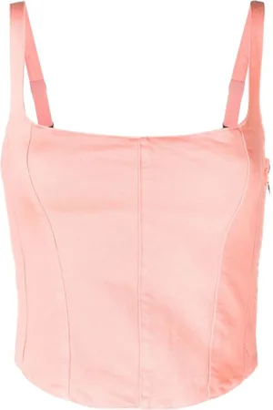 Patrizia Pepe Top estilo corset con cierre