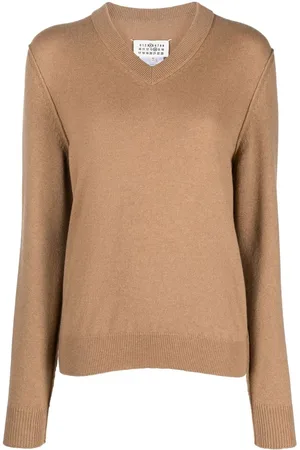 Maison Margiela Suéter de cachemira con cuello en V