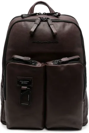 Piquadro Mochila con placa del logo