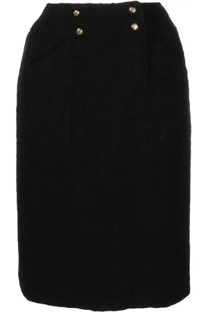 CHANEL Falda lápiz de tweed