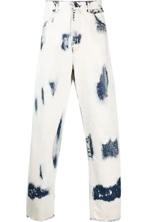 DARKPARK Jeans oversize con efecto lavado ácido