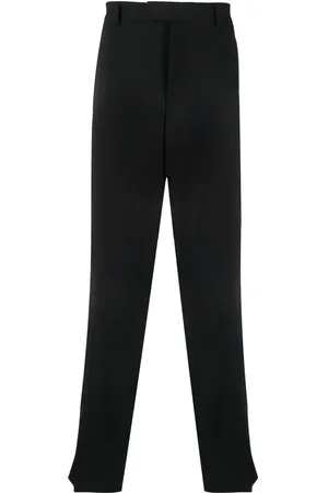 VTMNTS Pantalones con tiro alto y rayas estampadas