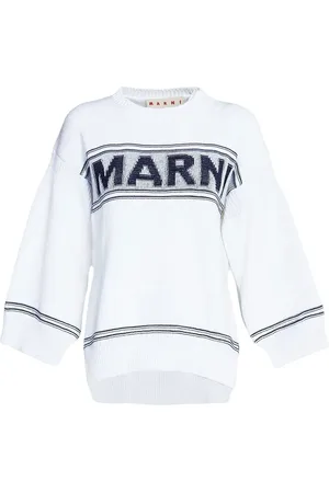 Marni Suéter tejido dcon logo en intarsia