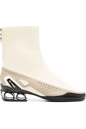 RAF SIMONS Botines con diseño color block y tacón de 45mm