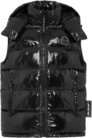 Philipp Plein Chaleco capitonado con parche del logo