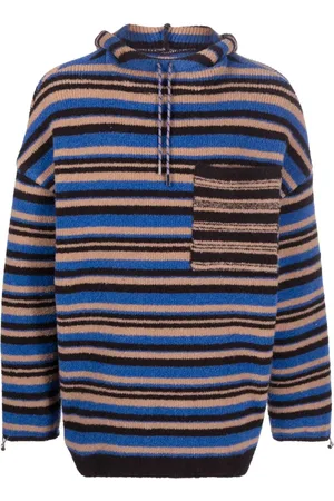 Jacquemus Hoodie tejida con motivo de rayas