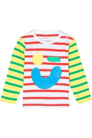 Stella McCartney Top manga larga con rayas estampadas