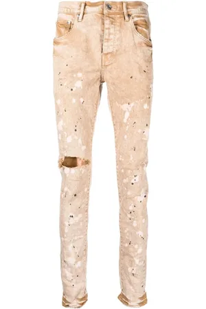 Purple Brand Jeans con salpicaduras de pintura estampadas