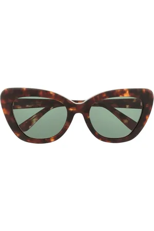 UNDERCOVER Lentes de sol con armazón cat eye estilo carey