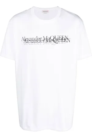 Alexander McQueen Playera con sello del logo