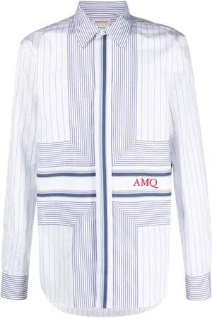 Alexander McQueen Camisa a rayas diplomáticas