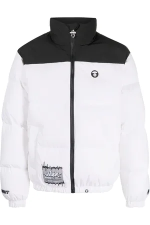 A Bathing Ape Chamarra capitonada con diseño block
