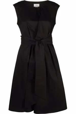 Woolrich Vestido acampanado con cintura lazada