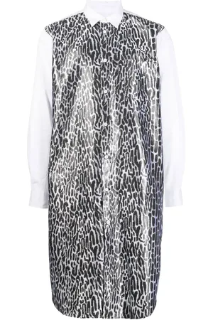 Comme des Garçons Camisa con estampado de leopardo