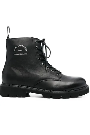 Karl Lagerfeld Botines con logo estampado