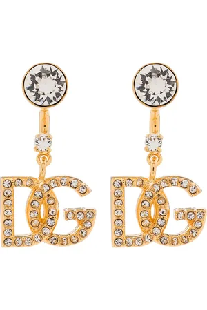 Dolce & Gabbana Aretes D&G con detalles de strass