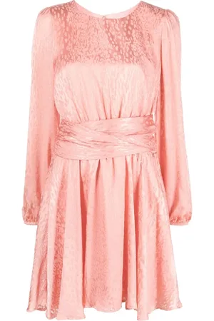 Liu Jo Vestido satinado con motivo de leopardo en jacquard