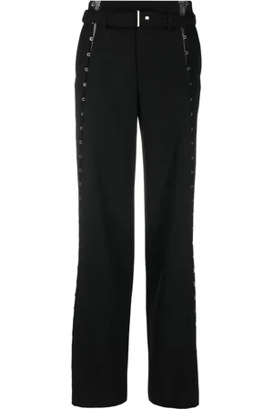 DION LEE Pantalones anchos con detalle de ojales