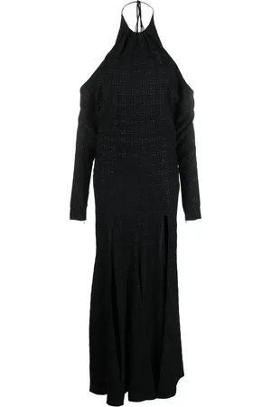 Serafini Vestido con cuello halter