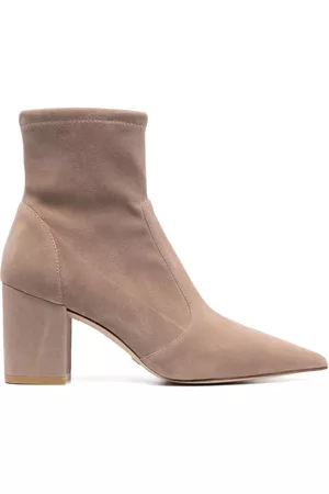 Stuart Weitzman Mujer Botas de invierno - Botas de gamuza con tacón de 75mm