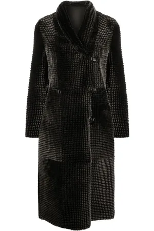 Emporio Armani Abrigo reversible con doble botonadura