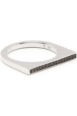 TOM WOOD Anillo de sello con detalles de cristal