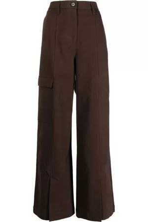 GOEN.J Pantalones cargo con diseño ancho