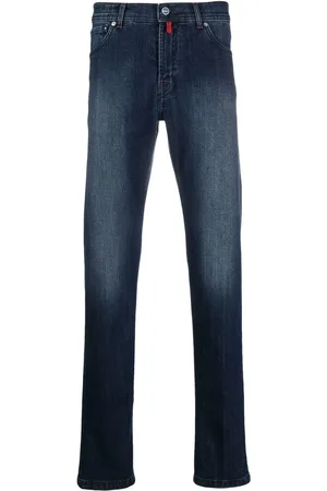 Kiton Jeans rectos con efecto lavado