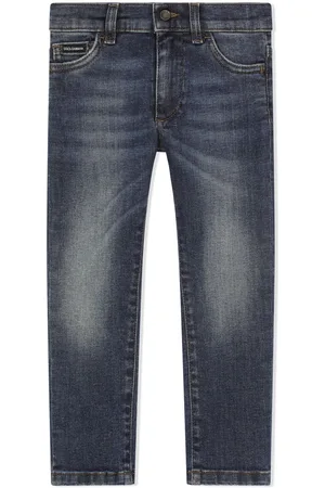 Dolce & Gabbana Jeans slim con aplique del logo